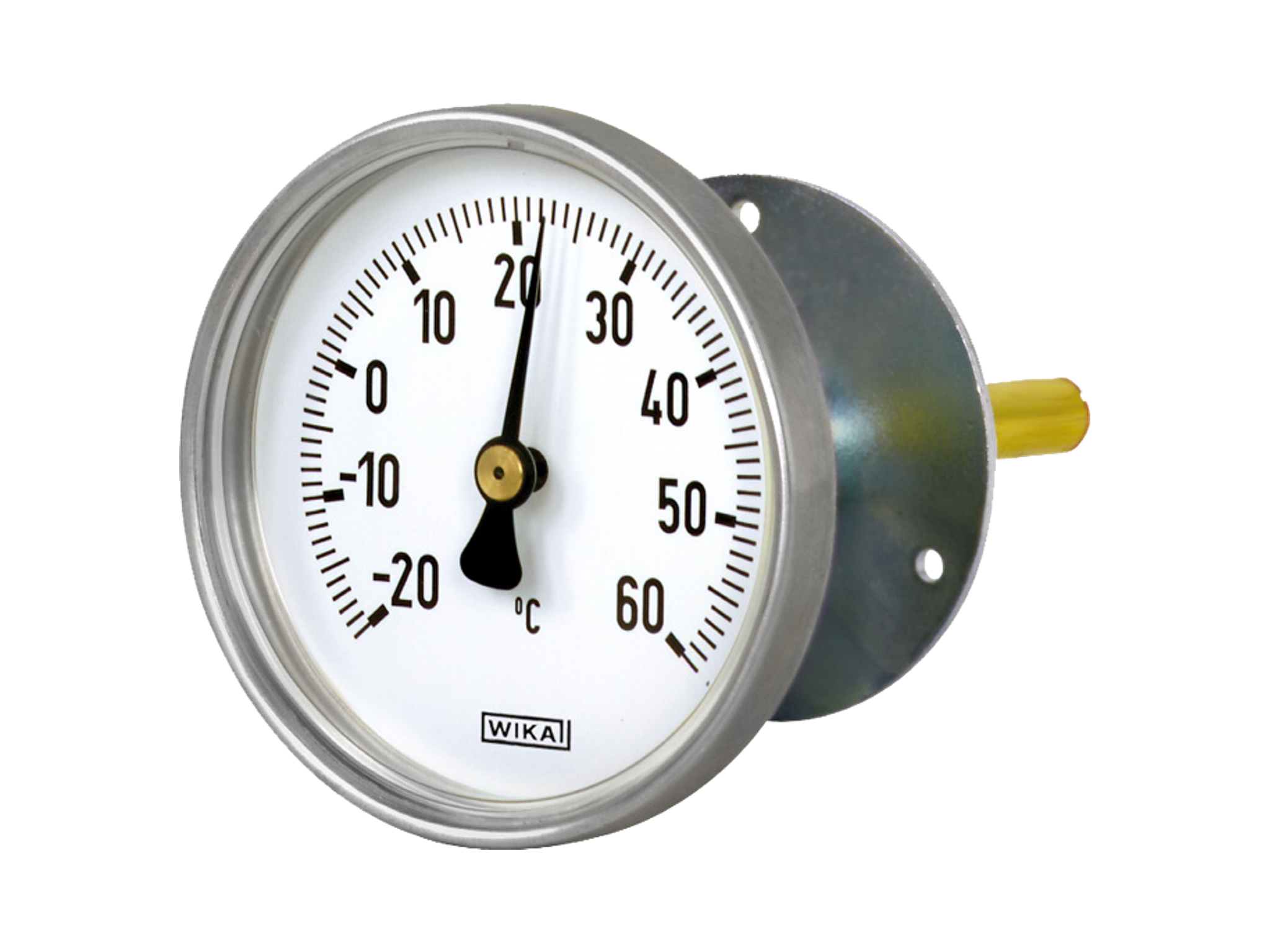 WIKA bimetallic thermometer
for HVAC applications.